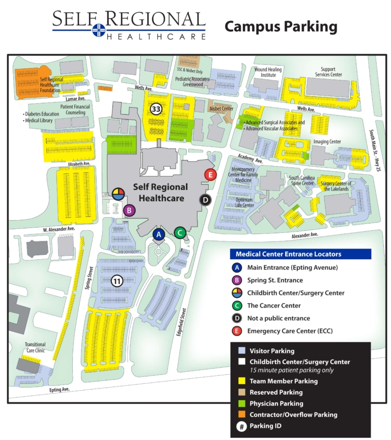 Maps & Directions - Self Regional Healthcare | Greenwood, SC